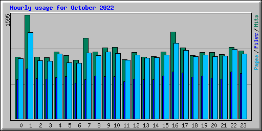 Hourly usage for October 2022