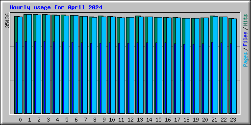 Hourly usage for April 2024