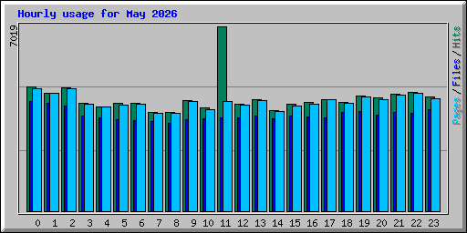 Hourly usage for May 2026
