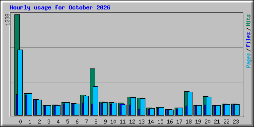 Hourly usage for October 2026